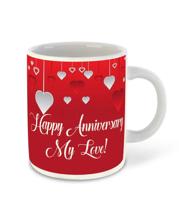 Cup for Valentine's Day White Cup for Girlfriend Cup Lovers Shiny Cup