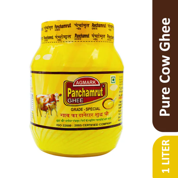 Panchamrut Dairy Farm Desi cow ghee 1 Liter AGMARK Cow Desi Ghee Cow