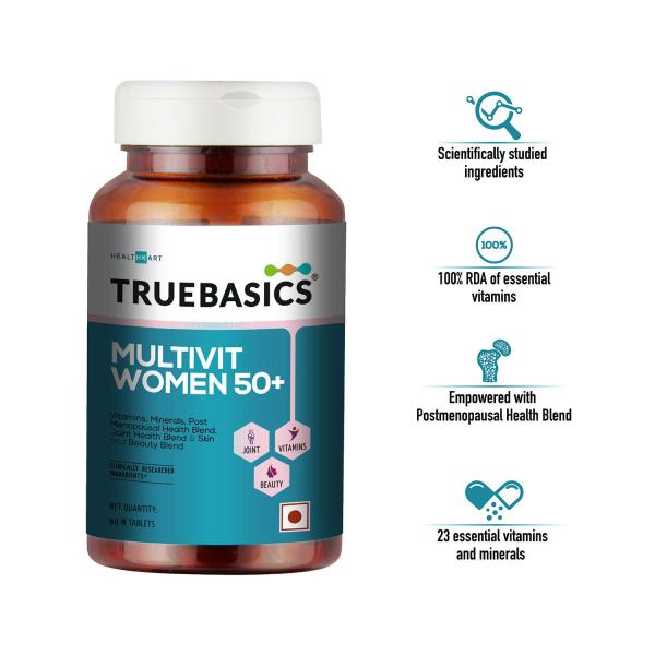 TrueBasics Multivit Women 50+ One Daily, Multivitamins, Multiminerals