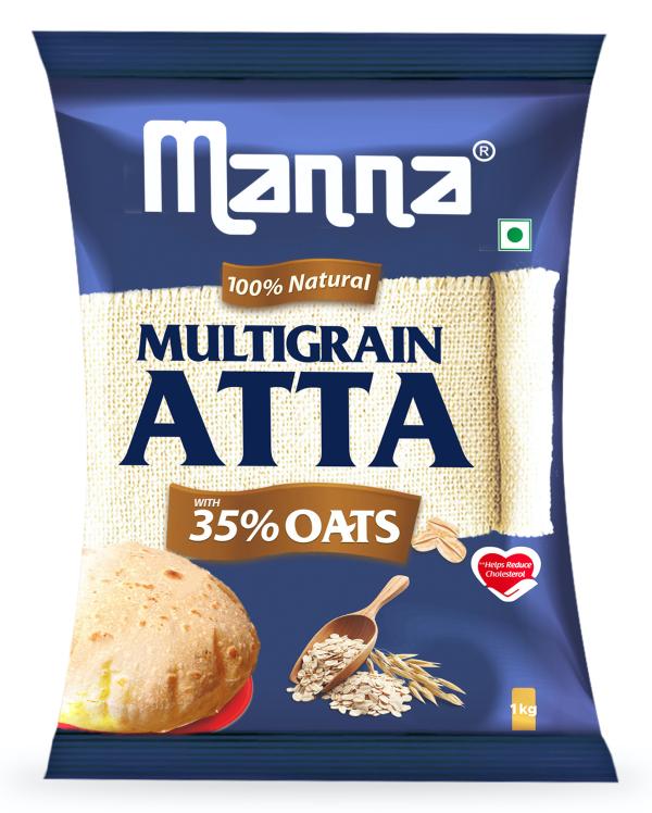 Manna Multigrain Atta with 35 Oats Diabetic Friendly Atta 1kg