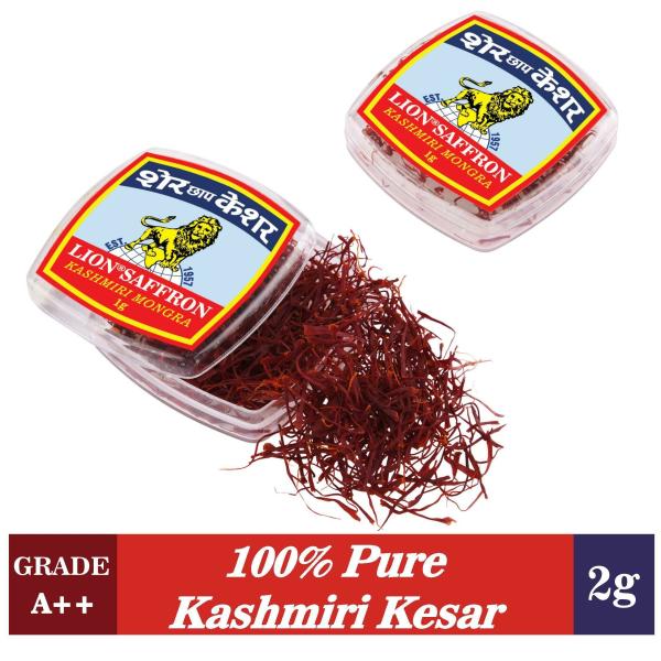 Lion Saffron 2g Grade A++ Mongra Kashmiri Kesar For Pregnant Women