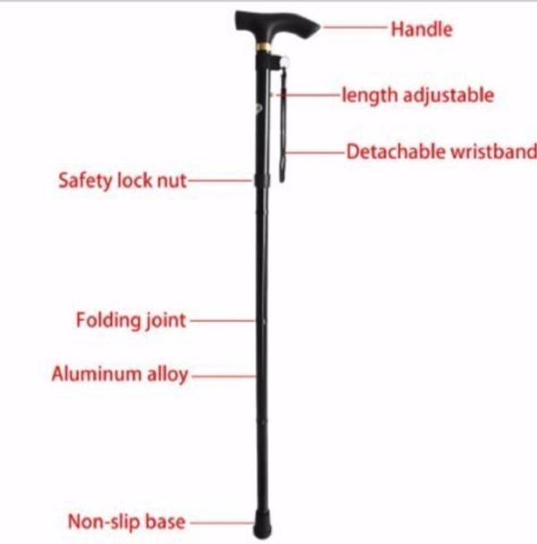 NEOSAFE Automatic Folding walking stick cane stick Walking Stick JioMart