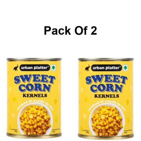 Urban Platter Ready to Use Sweet Corn Kernels in Brine, 400g (Drained