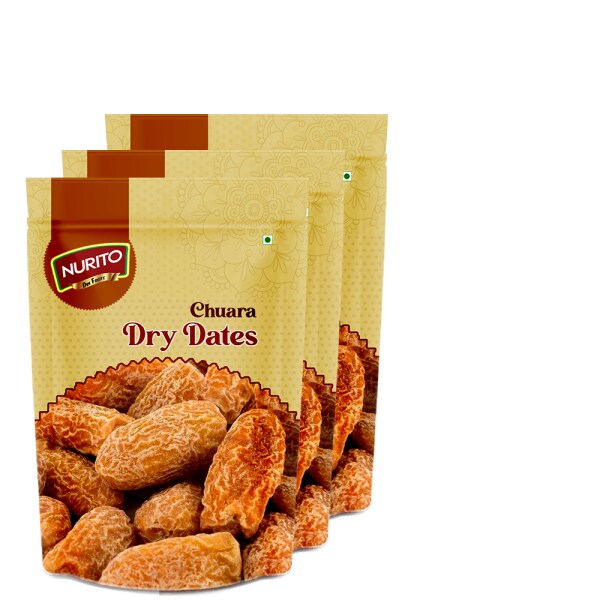 Nurito Yellow Dry Dates/Peela Chuara 600 g (3x200g) JioMart