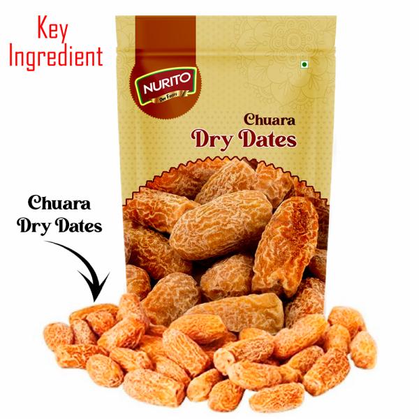 Nurito Yellow Dry Dates/Peela Chuara 600 g (3x200g) JioMart