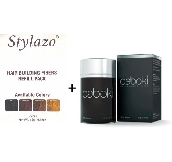 Stylazo Black Hair Building Fiber With Pouch 40 g (Pack of 2) JioMart