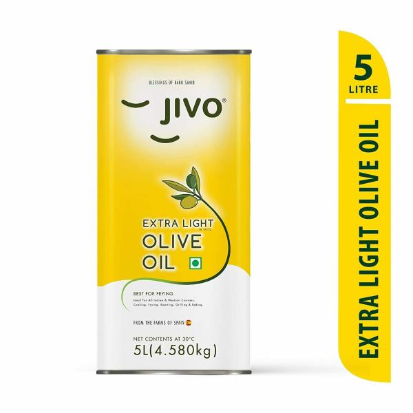 JIVO Cold Press Soyabean Oil 5 Ltr with Jivo Extra Light Olive Oil 5