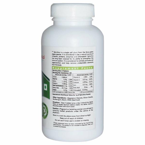 Herbal Hills Spirulina 120 Tablets JioMart