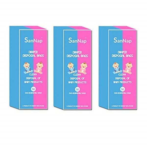 SanNap Baby Diaper Disposable Bags (Pack of 150) JioMart