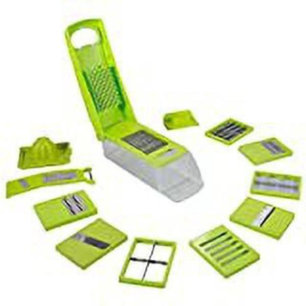 Glorious Merchant Multicolor Plastic 12 In 1 Easy To Use Fruit And