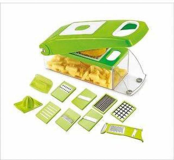 Glorious Merchant Multicolor Plastic 12 In 1 Easy To Use Fruit And