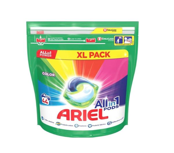 Ariel XL All in 1 Detergent Pods 44's Colour - JioMart