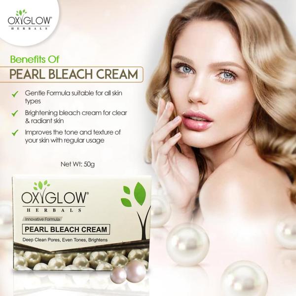 Oxyglow Herbals Pearl Bleach Cream Innovative Formula, 50 Gm JioMart
