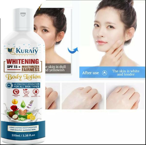 KURAIY Vitamin C Bleaching Body Lotion Whitening Moisturizer Lightening