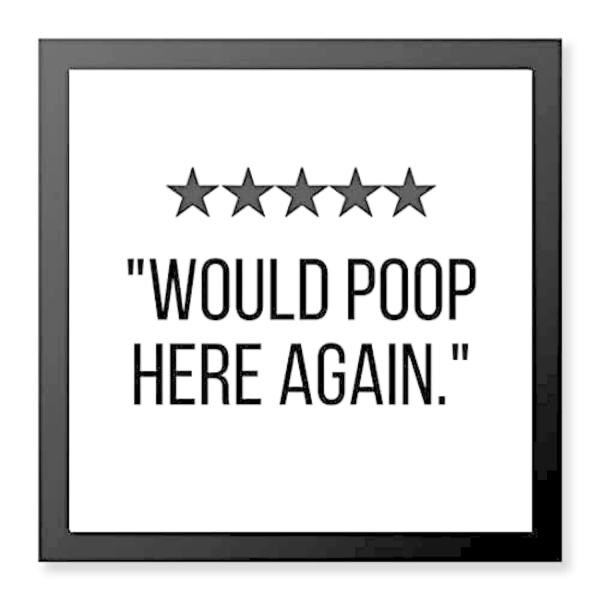 Gathari Motivational Quotes Wall Frame for Bathroom, Funny Poster Frame