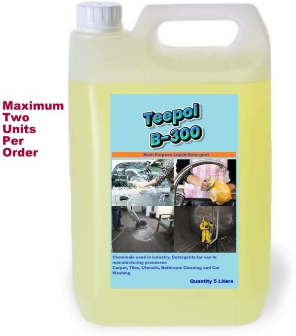 STANPOL TeepolB300 Lemon Liquid Soap Dishwashing Detergent 5L Pack