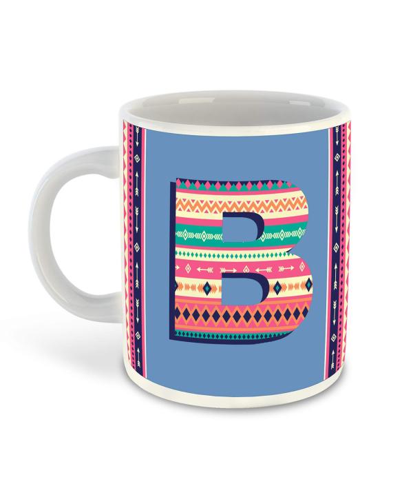 Whats Your Kick Alphabet B Blue Design Printed White