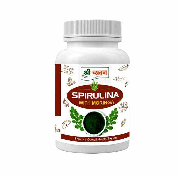 Shri Chyawan Ayurveda Spirulina with Moringa Capsule 60 Tablets