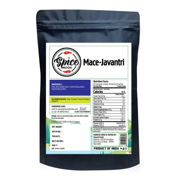 SPICE MOON Whole Mace Javantri Perfect For CookingNo Preservative And No Additional Color500gm