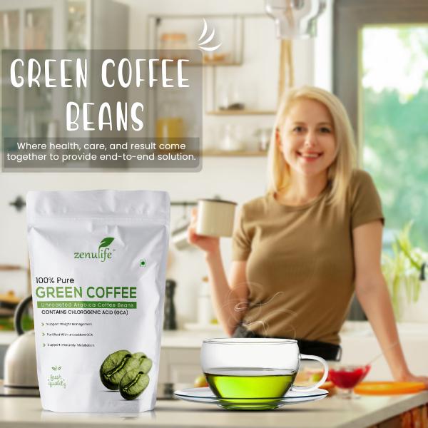 ZENULIFE GREEN COFFEE BEANS FOR WEIGHT LOSS 400G PACK OF 4 JioMart