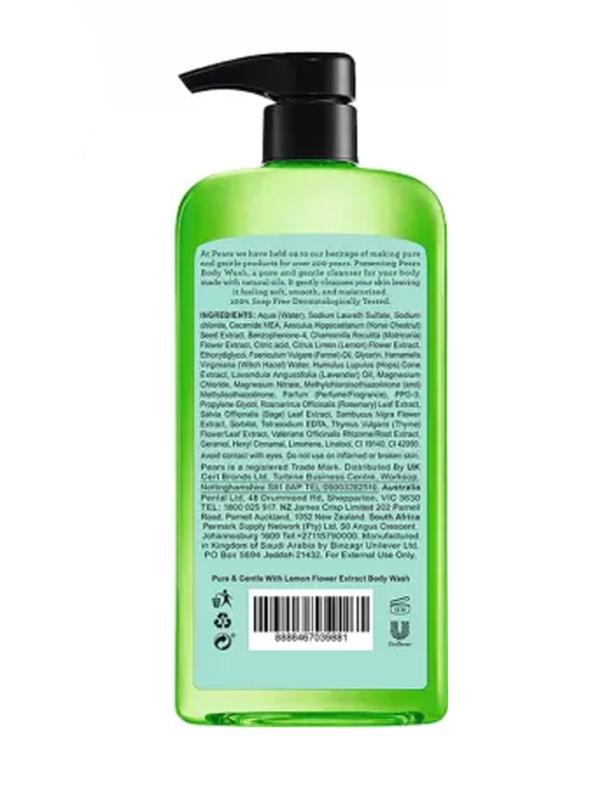 Pears Lemon Flower Extract Body Wash with Glycerin Demagogically Tested