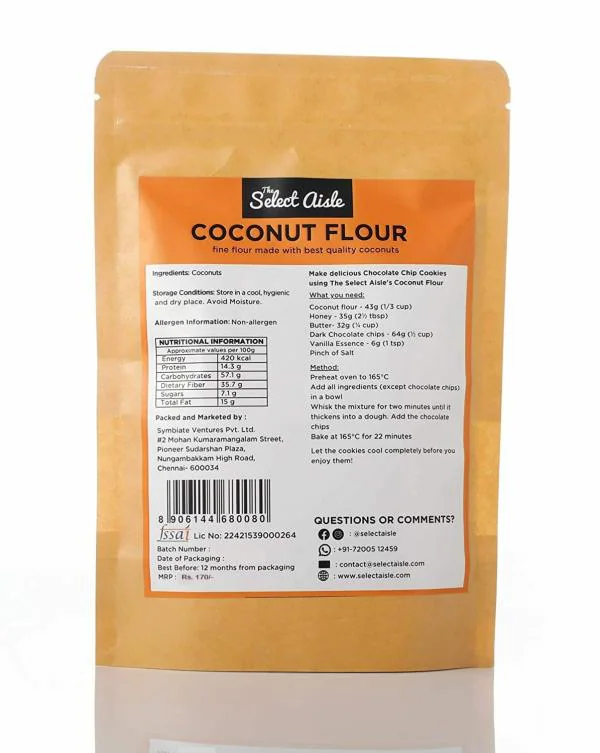 The Select Aisle Coconut Flour 200g [GlutenFree Flour HighFiber