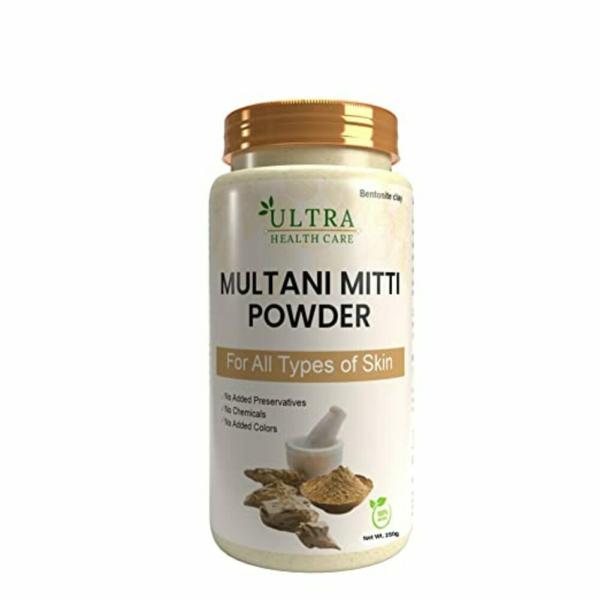 Ultra Health Care Natural Multani Mitti Powder Bentonite Clay for Hair