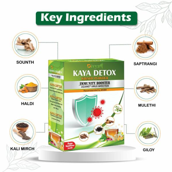 Divya Shree Kaya Detox Kwath Powder Improve Metabolism, Relieve Sore