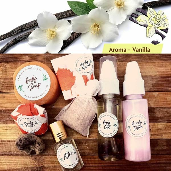 Ekoham VANILLA ESSENTIAL OIL & EXTRACTS Skin Care Combo KitBody