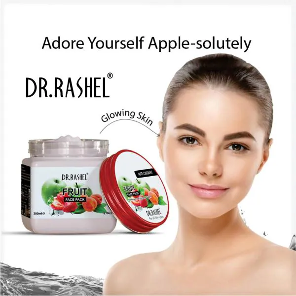 DR.RASHEL Fruit Face Pack for Glowing Skin, Oil Control, Acne, Pimples