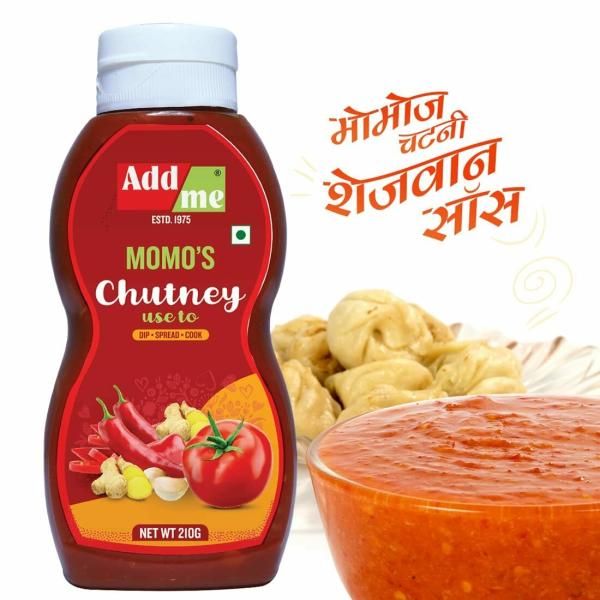 Add me Homemade Spicy Momos Chutney 210 G Red schezwan Chilli Garlic