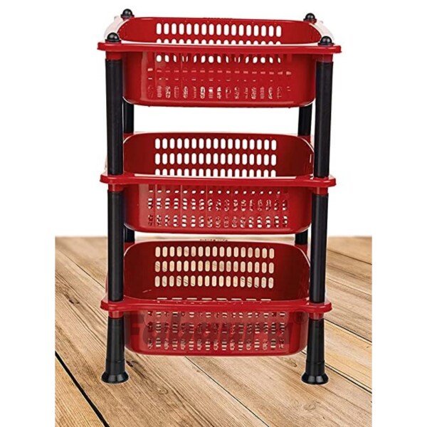 Fabaura Kitchen Rack, Fruits Rack , Vegetables Rack, 3 Layer Trolley