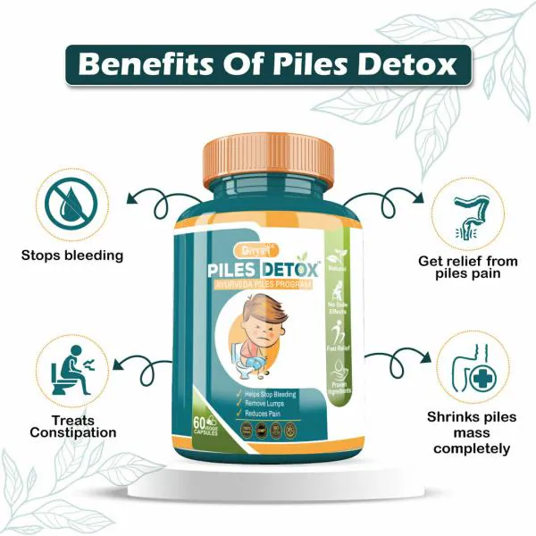 Piles Detox Capsule Piles Pain Relief Shrinks Piles Masses