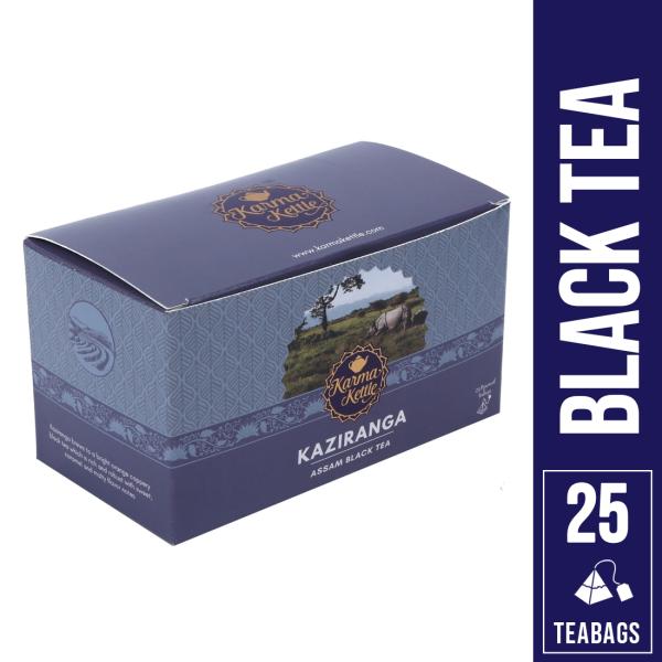 Karma Kettle Kaziranga Organic Assam Tea 25 Pyramid Teabags JioMart