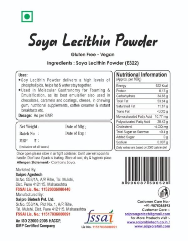 Eatery harvest saipro Soya Lecithin Powder No Preservatives 200 g JioMart