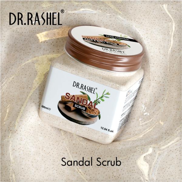 DR.RASHEL Sandal Scrub For Face & Body, AntiViral Scrub for Glowing