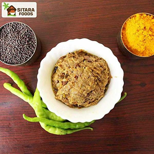 SITARA FOODS Green Chilli Pickle Home Made 1000 g JioMart