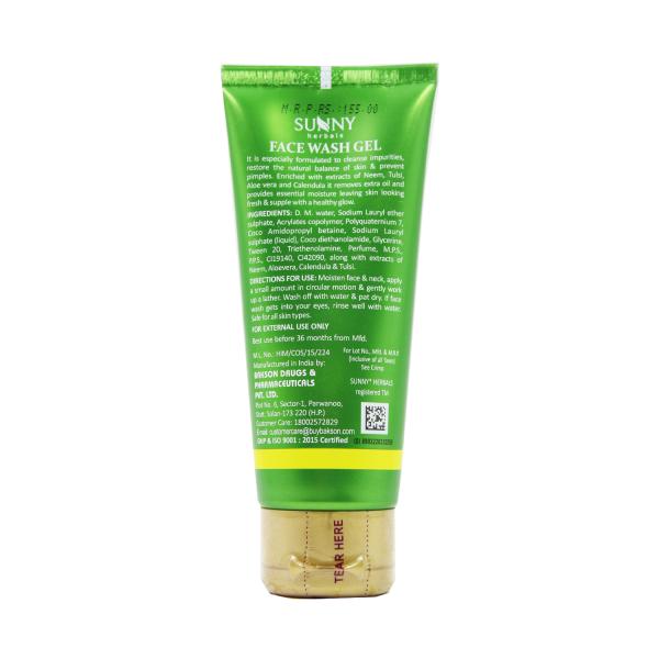 HOMOEOMEDS SUNNY FACE WASH CALENDULA NEEM & TULSI 110 GM BAK JioMart