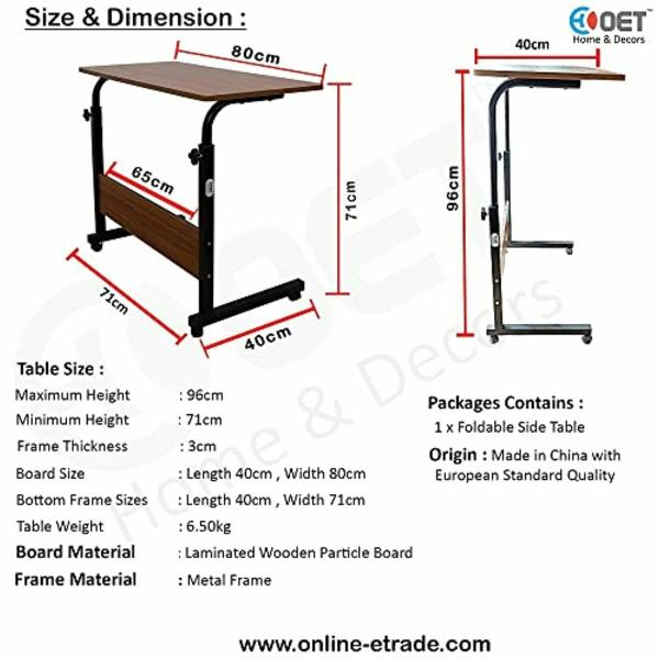 OET European Standard MultiPurpose Computer Table/Study Table/Laptop