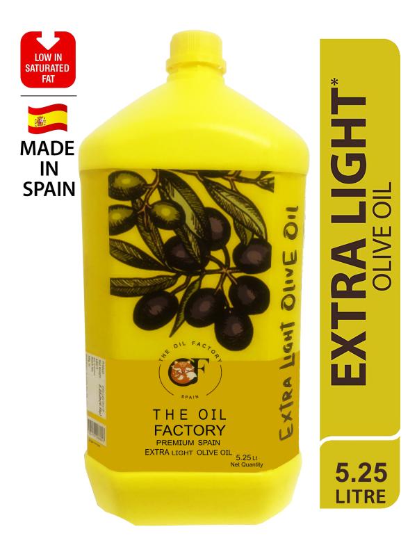 The Oil Factory 5.25L Extra Light Olive Oil Ideal for All Indian