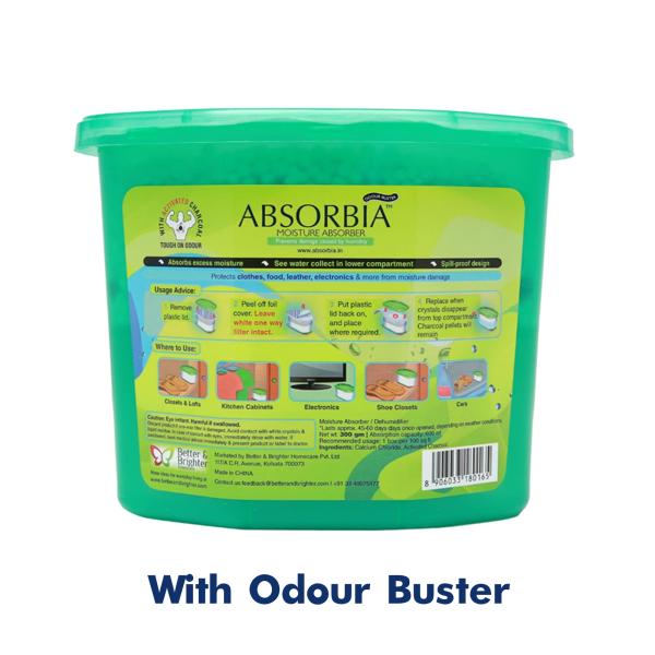 Absorbia Moisture Absorber & Odour Buster with Activated Charcoal 600