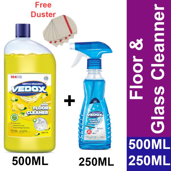 Vedox Floor Cleaner 500ml & Glass Cleaner 250ml JioMart