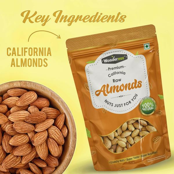 Wondernut Premium Healthy Almonds 500gm Pack JioMart