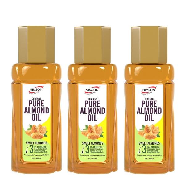 Nimson Almond Hair Oil With Almonds, Amla For Hair Follicles and Scalp