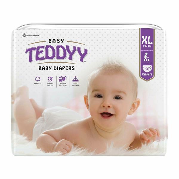 Teddyy Baby Easy Tape Diapers Extra Large 56 Count (Pack of 1) JioMart