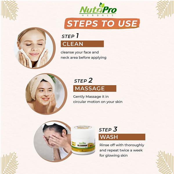 NutriPro Gold Scrub For Radiant & Instant Glowing Skin Enriched With