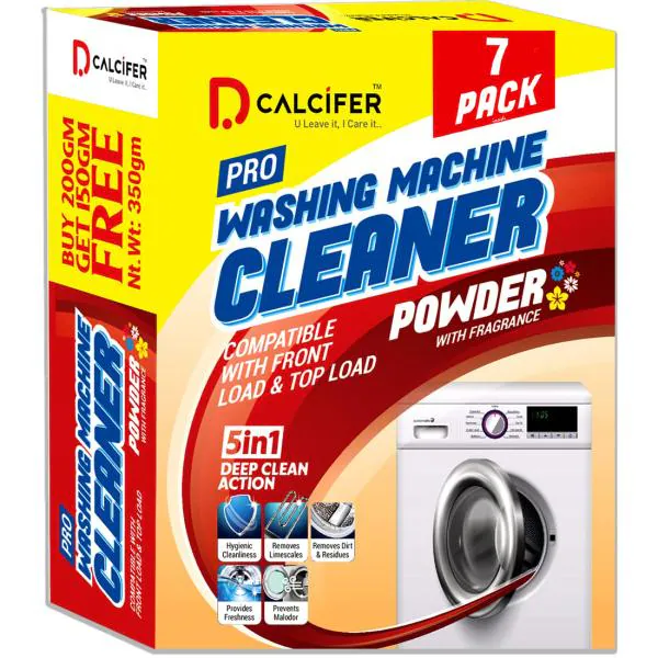 Dcalcifer Washing Machine Cleaner Powder ( 7 Packs ) Descale Appliance