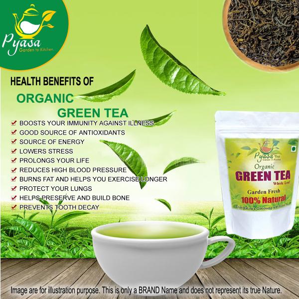 Pyasa Organic Green Tea 100gm JioMart