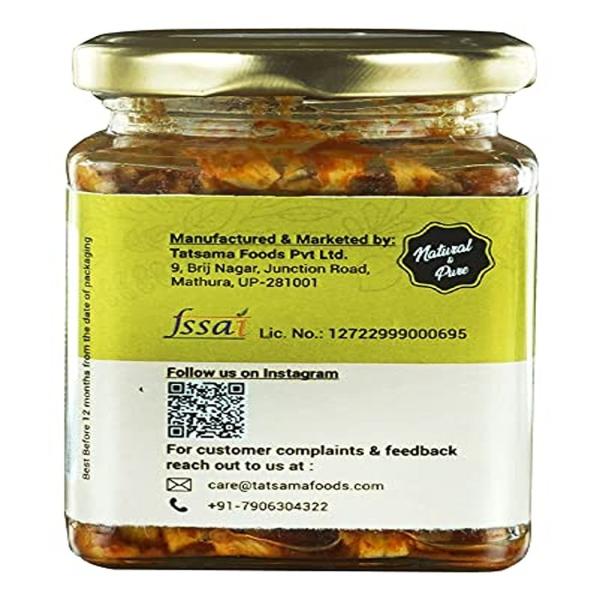 Tatsama Foods Heeng Mango Pickle 220 gm (Pack of 3) Oil Free No