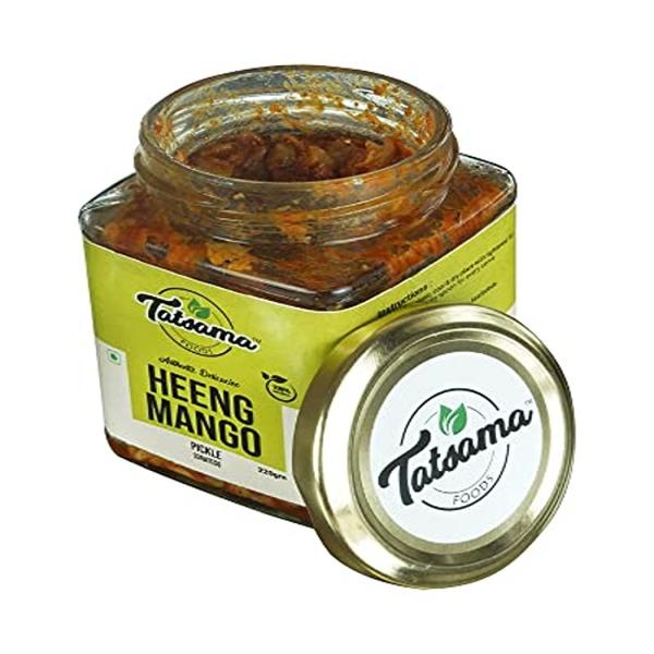 Tatsama Foods Heeng Mango Pickle 220 gm (Pack of 3) Oil Free No